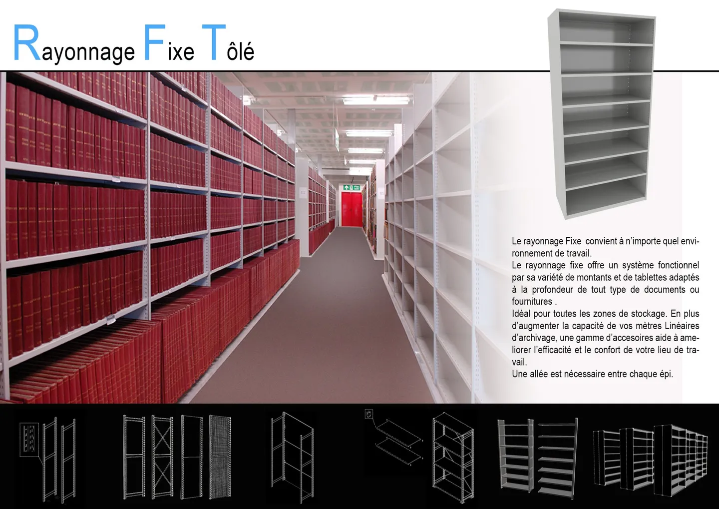 Archive professionnel compactus fixe