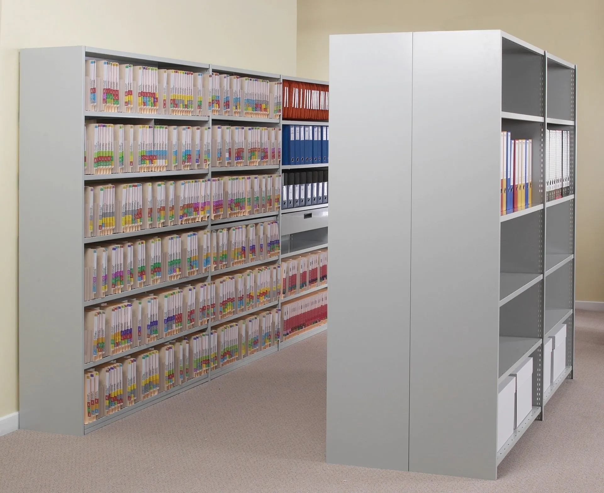 Rayonnage fixe modulaire compactus